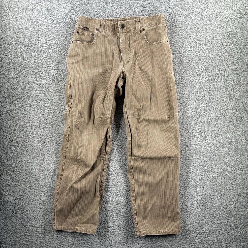 Kuhl Rydr Work Chino Hiking Pants Mens 32x30 Beige Brown Outdoor Brushed Canvas